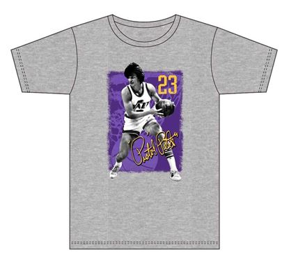 Picture of Pistol Pete #23 Grey T-Shirt Jazz23 design